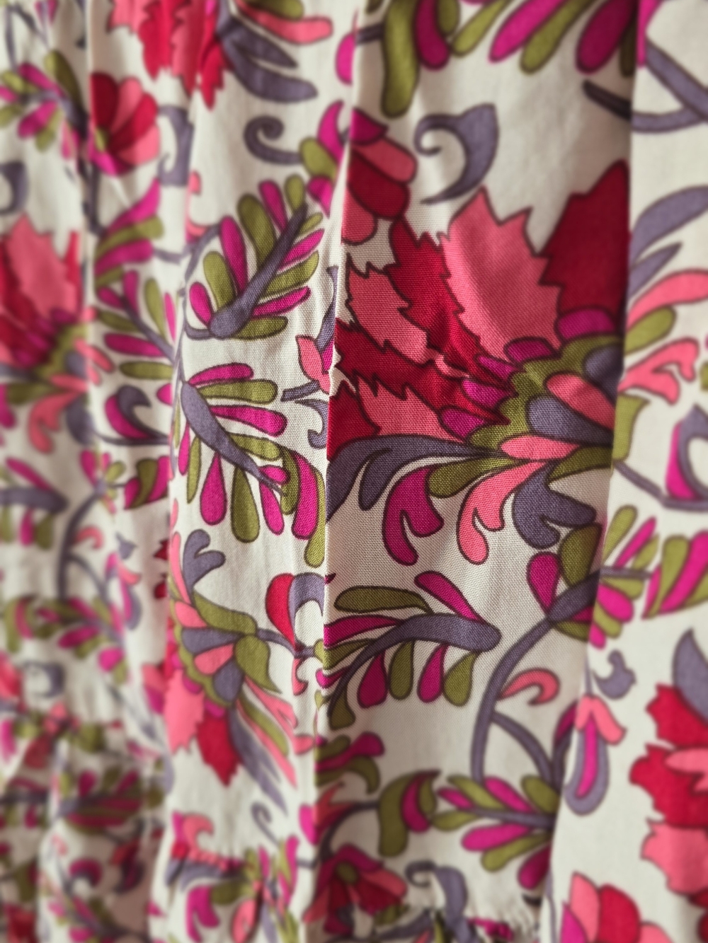 BTFBM High Low Floral Ruffle Skirt | Boho Festival Maxi Midi - Picture 6 of 7